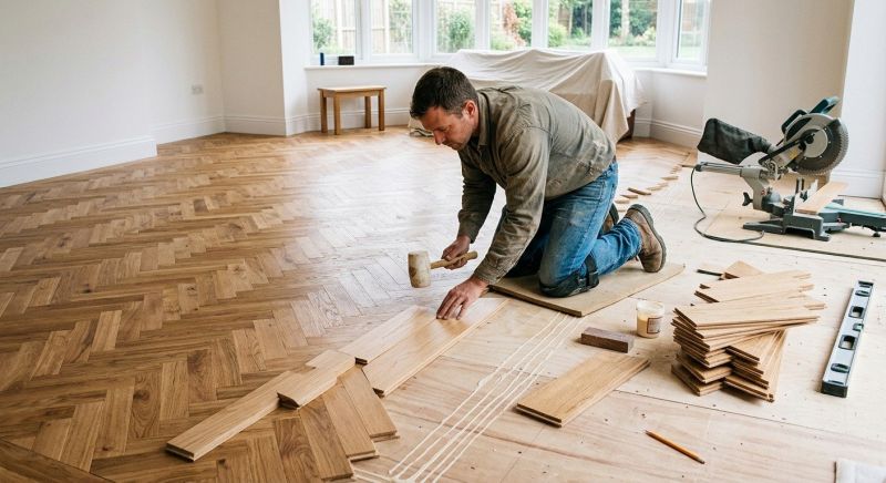 Hickory Floor Installation