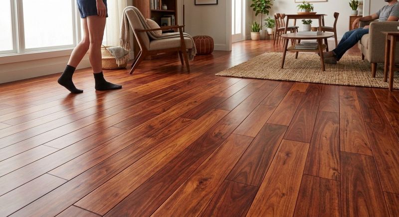 Cherry Floor Installation in Pala, CA