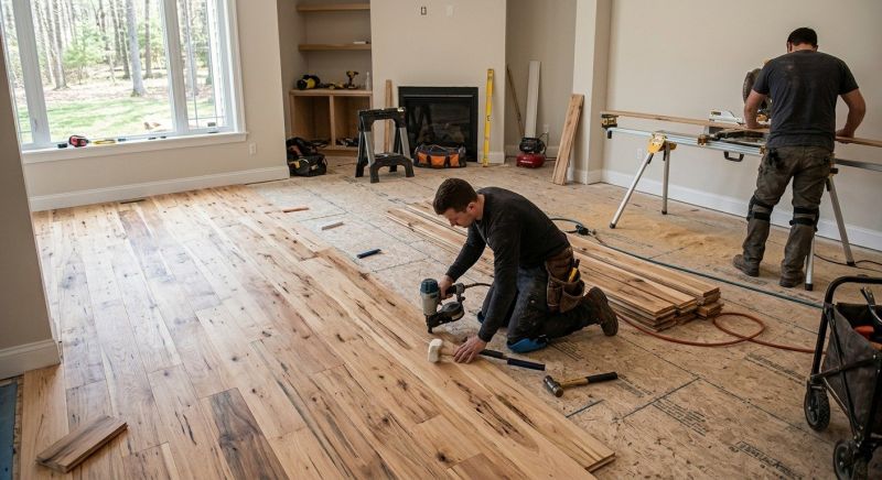 Hickory Floor Installation in San Diego County, CA