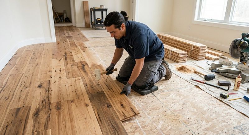Hickory Floor Installation in San Diego County, CA