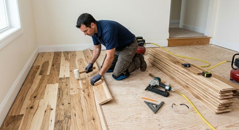 Hickory Floor Installation in San Diego County, CA