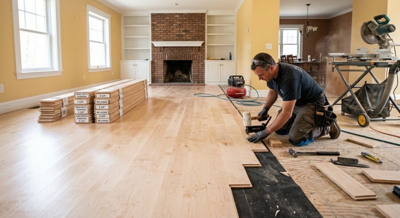 Maple Flooring Installation in Del Mar, CA