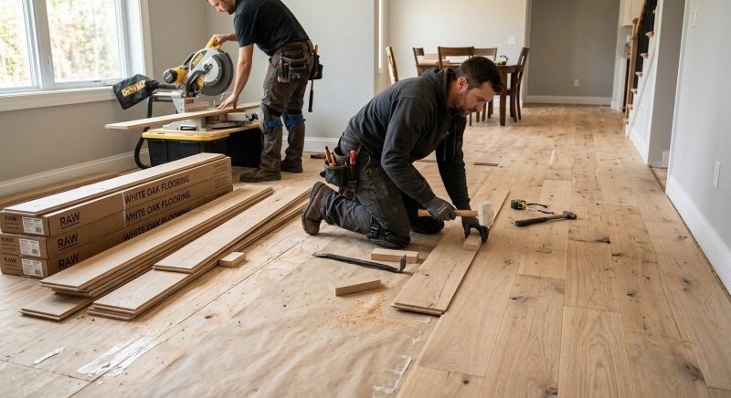 Oak Floor Installation in Carlsbad, CA