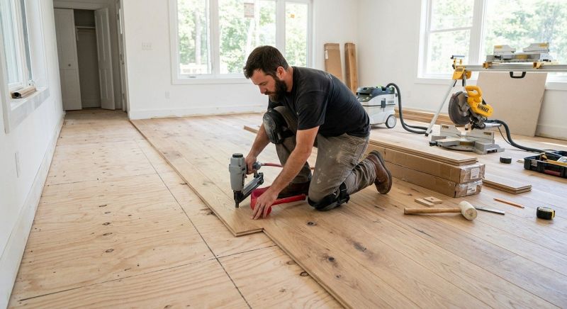 Oak Floor Installation in Escondido, CA