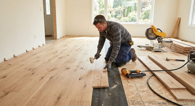 Oak Floor Installation in Oceanside, CA