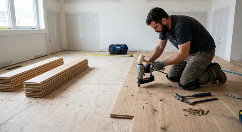 Oak Floor Installation in Pala, CA