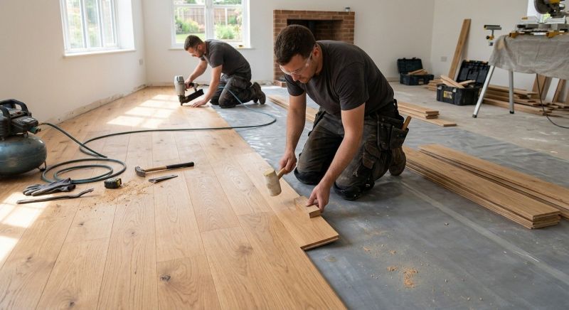 Oak Floor Installation in San Clemente, CA