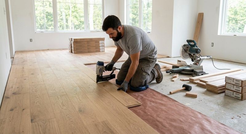 Oak Floor Installation in San Clemente, CA