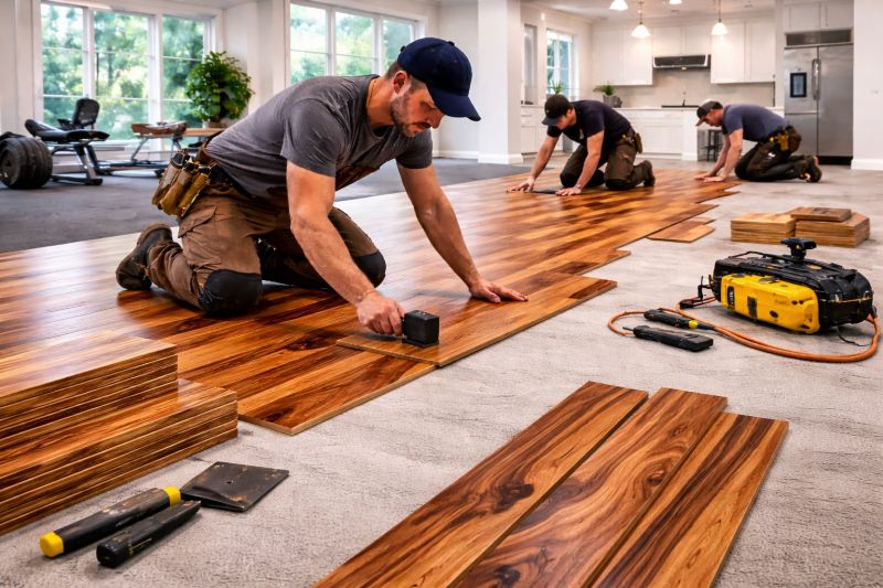 Teak Flooring Installation in San Diego County, CA