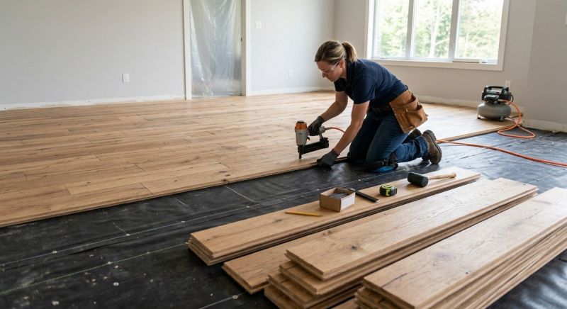 Wide Plank Floor Installation in San Diego County, CA