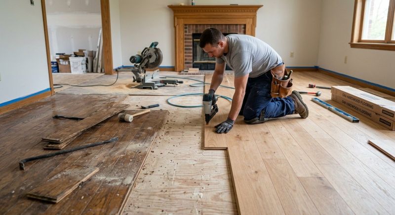 Wood Floor Replacement in Escondido, CA