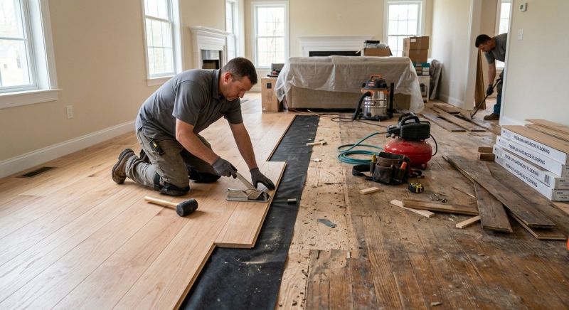 Wood Floor Replacement in Solana Beach, CA